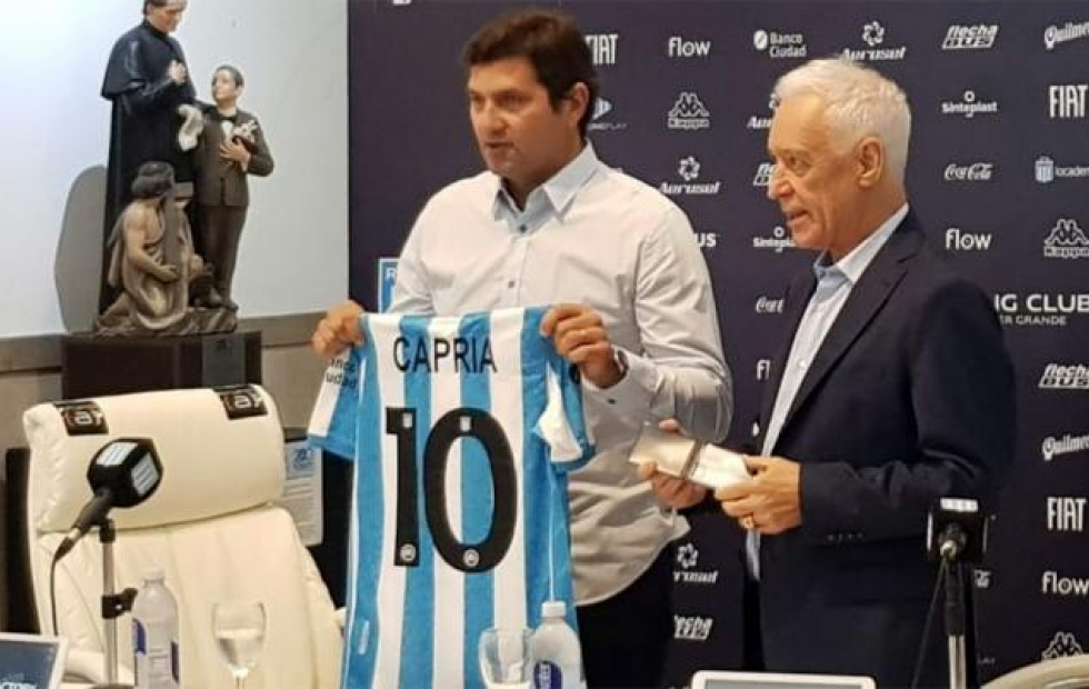 Rubén Capria fue presentado como nuevo mánager de Racing