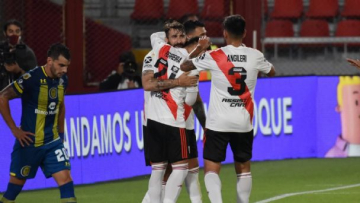 Foto- River nuevamnete sacó rédito de la pelota detenida y se quedó con el triunfo..jpg