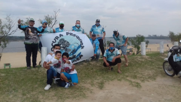 Pescadores en Laguna Oca