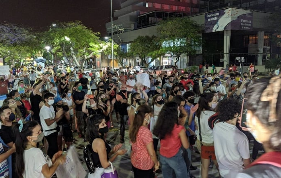 Una indeseable protesta